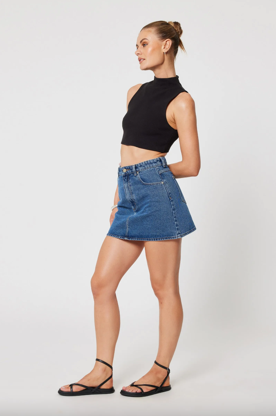 Aline Skirt - Bella Mid Blue