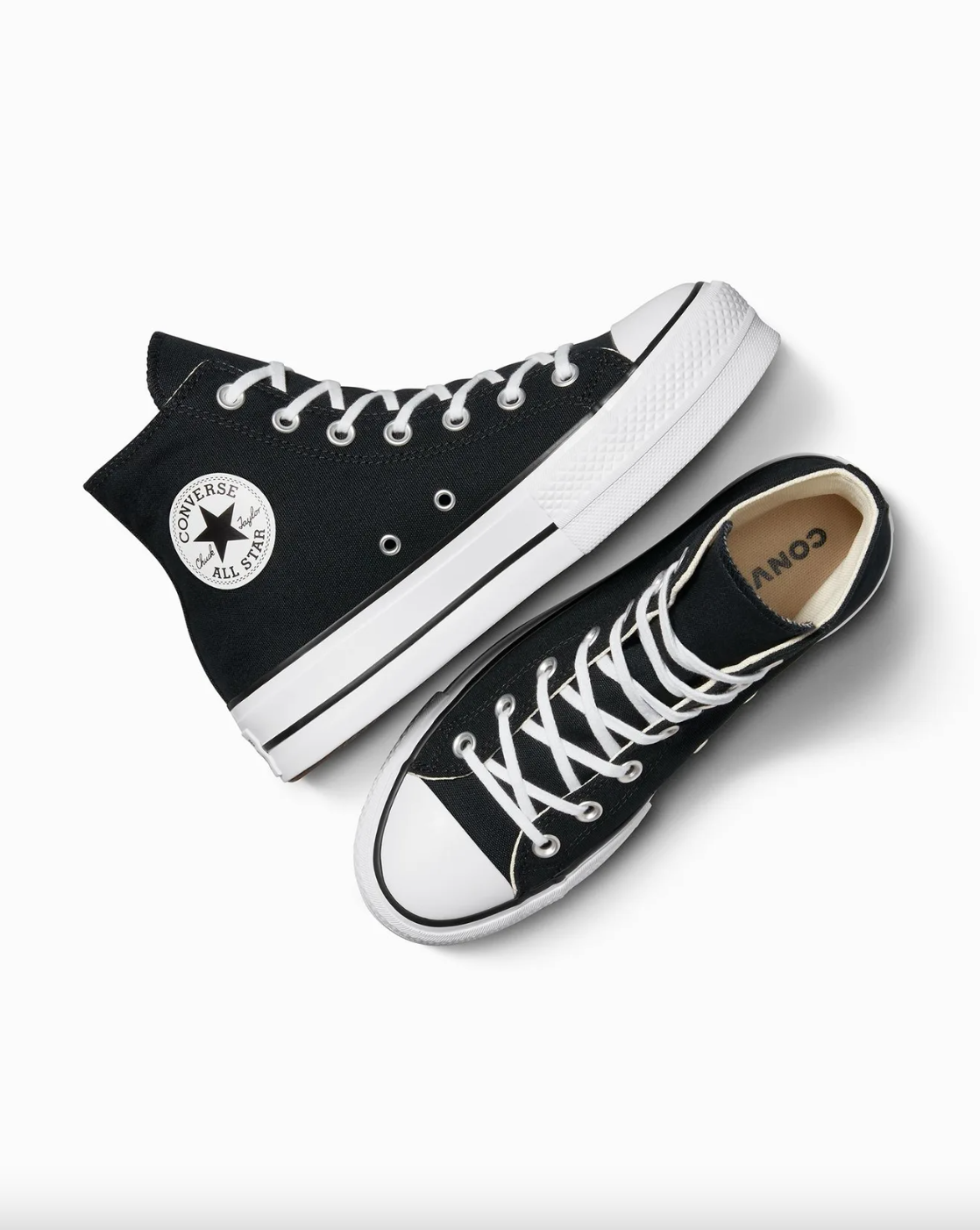 Chuck Taylor High Top Canvas Lift - Black