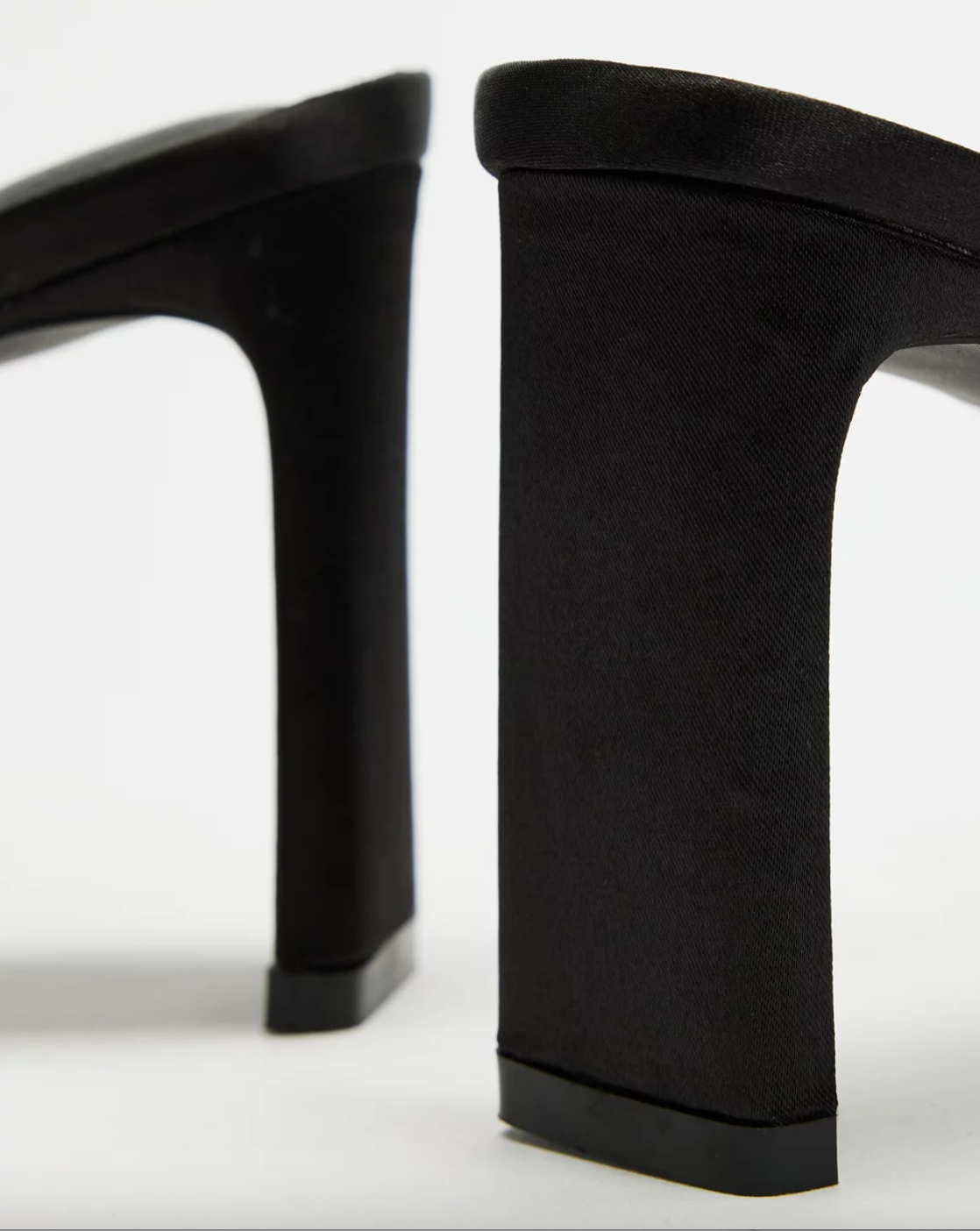 Kelsie Heel - Black Satin