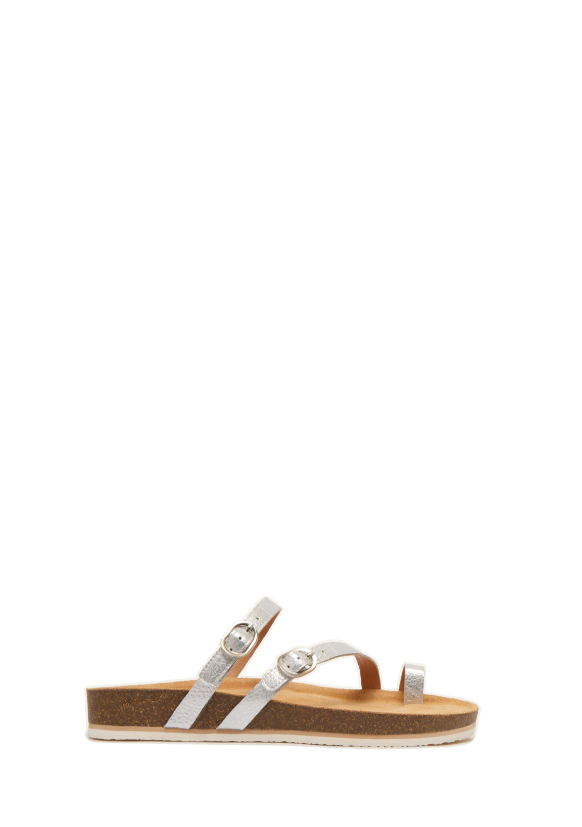 Blake Sandal - Silver Tumbled