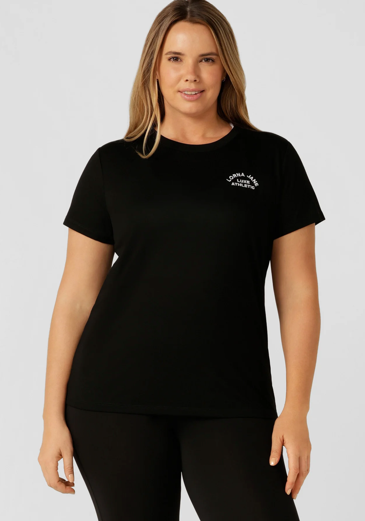 Lorna Jane Lotus Tee - Black