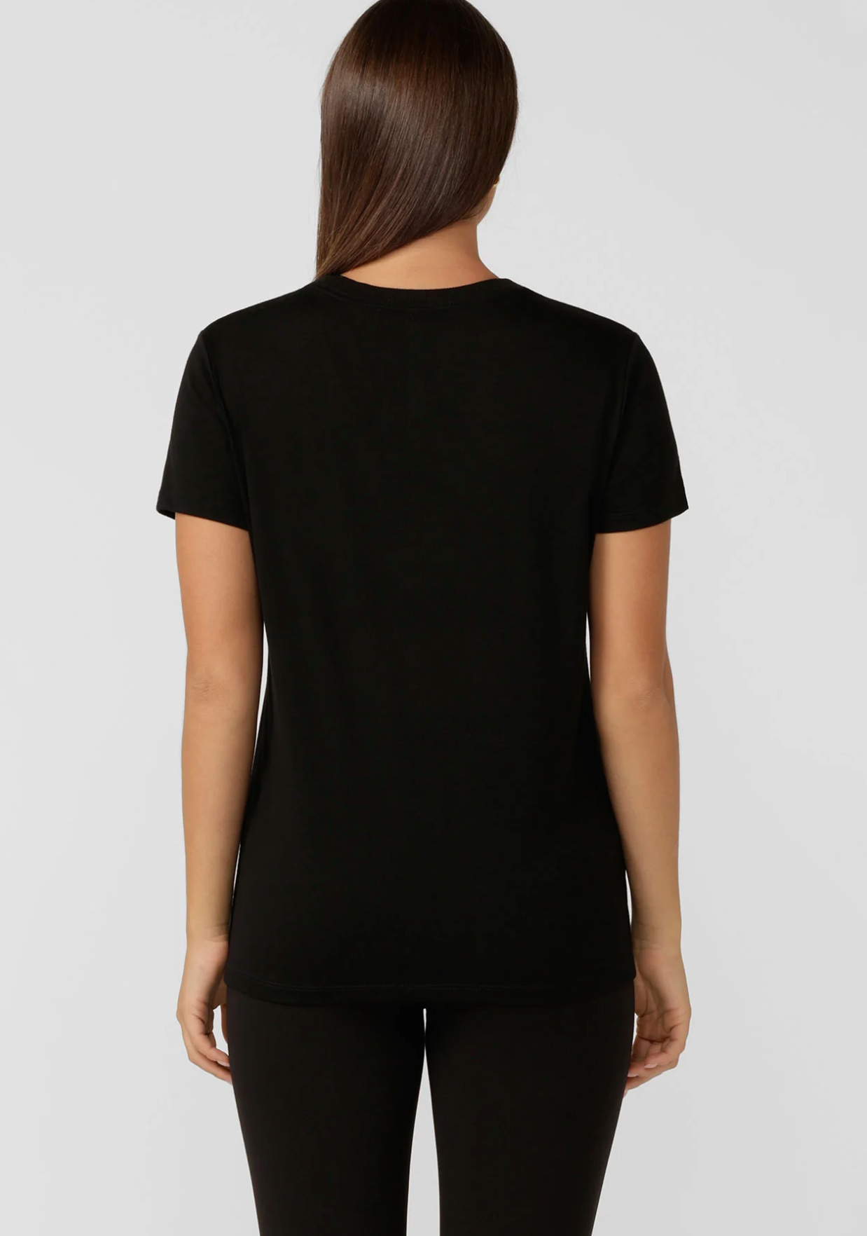 Lorna Jane Lotus Tee - Black (view 2)