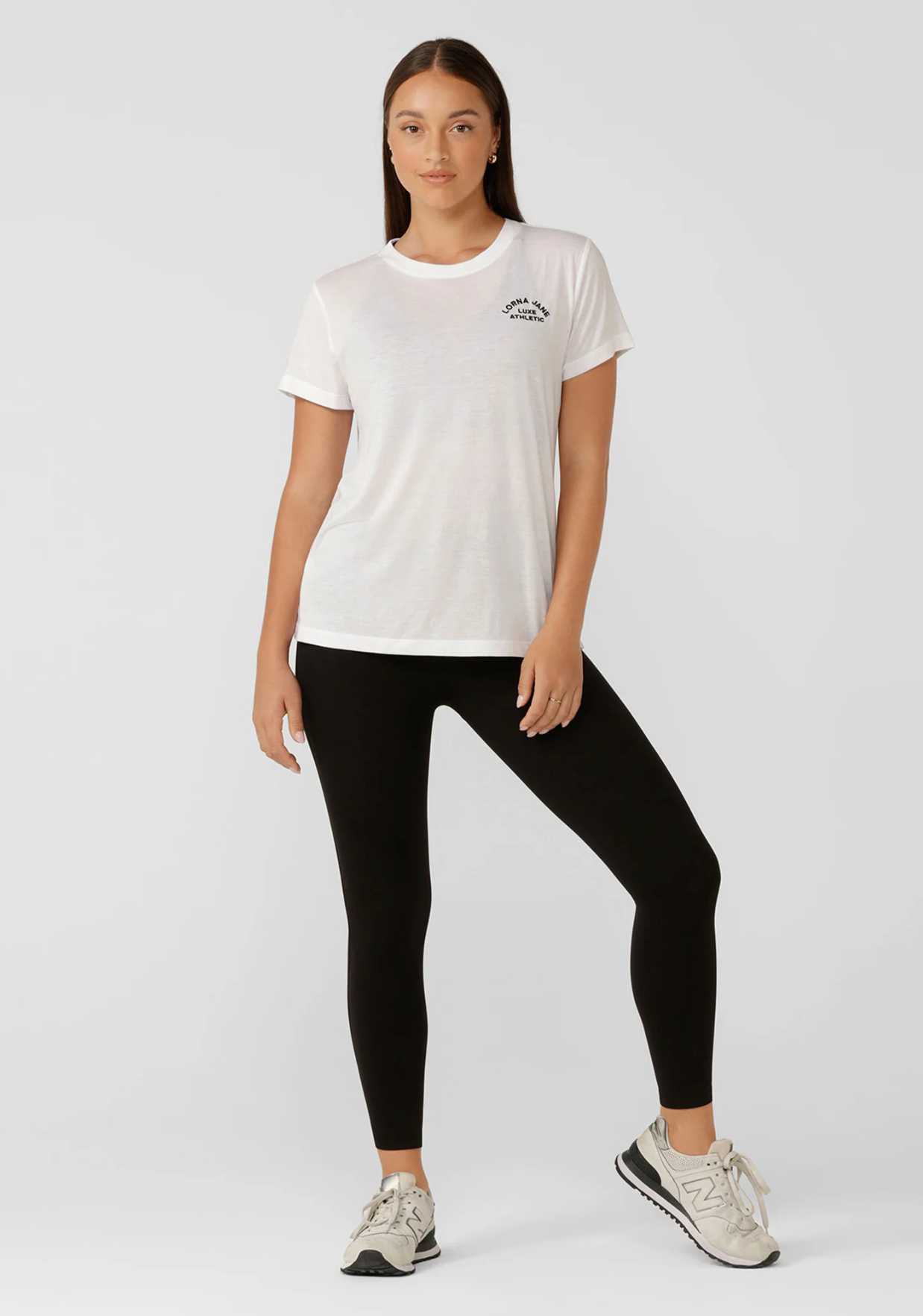 Lorna Jane Lotus Tee - White (view 3)