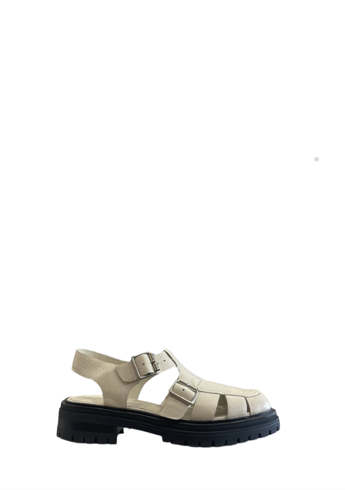 Mollini Ailas Fisherman Sandal - Cream / Black