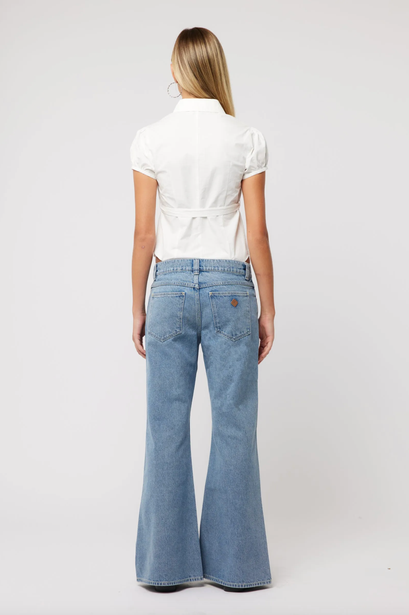 99 Baggy Flare - Paris Mid Blue