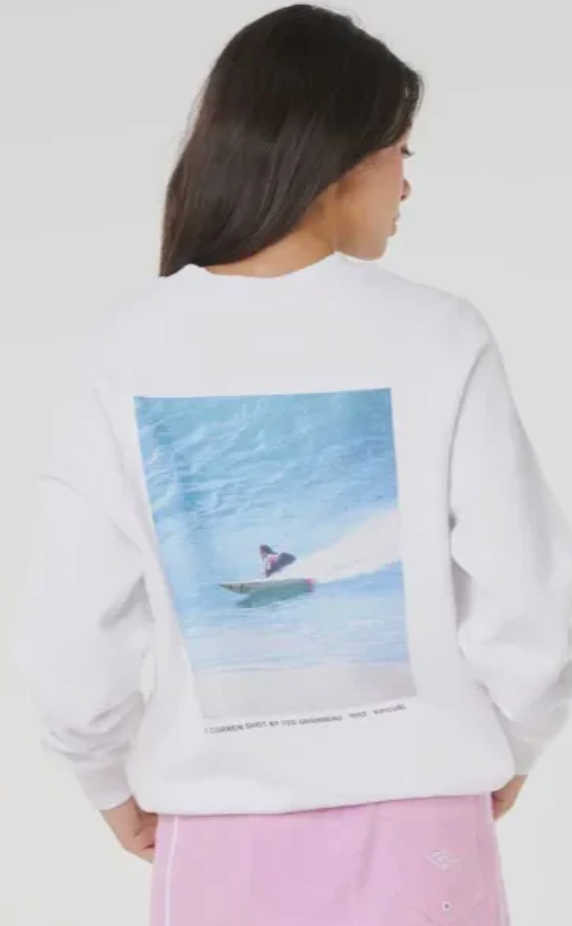 Rip Curl SG Curren Relaxed Crew - Optical White