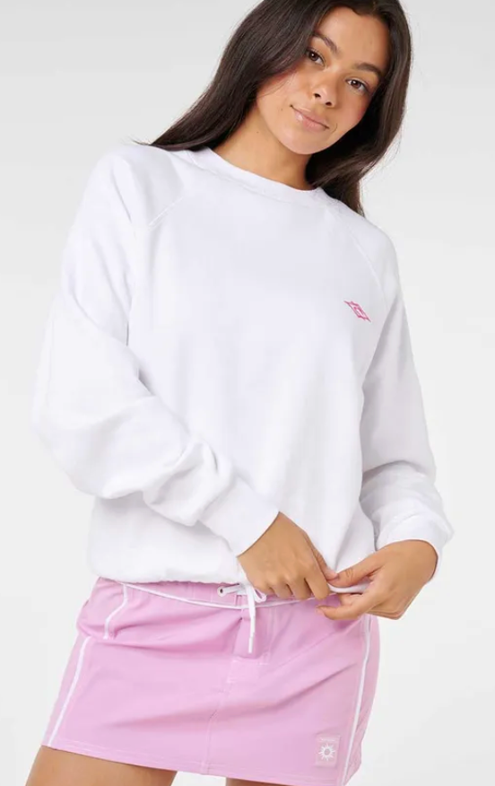 Rip Curl SG Curren Relaxed Crew - Optical White (view 2)