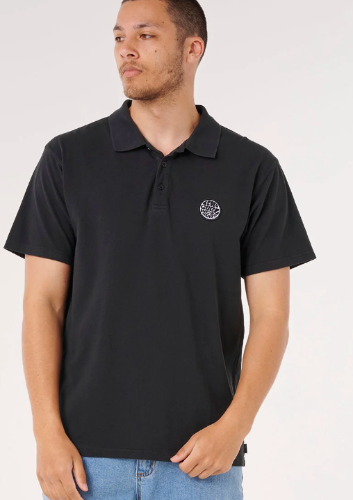 Rip Curl Wettie Polo - Black