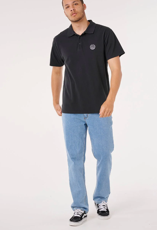 Rip Curl Wettie Polo - Black (view 4)