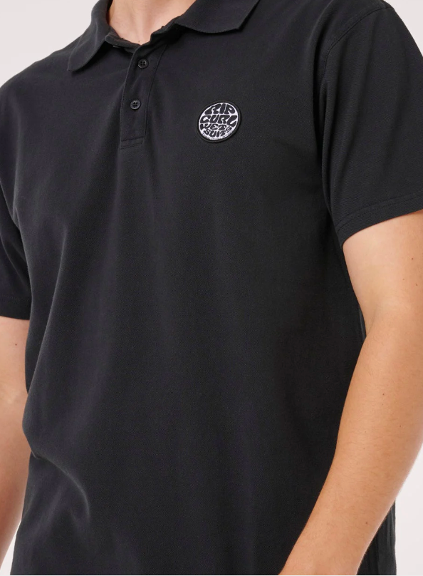 Rip Curl Wettie Polo - Black (view 5)
