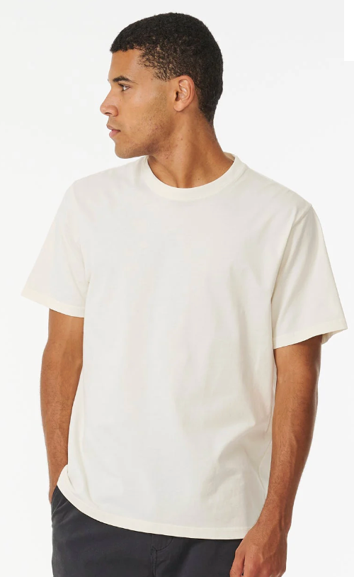 Rip Curl Plain Wash Tee - Bone (view 2)