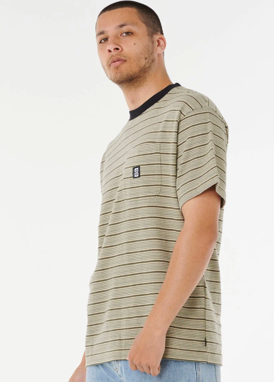 Rip Curl Search Essentials Tee - Khaki Sand (view 2)