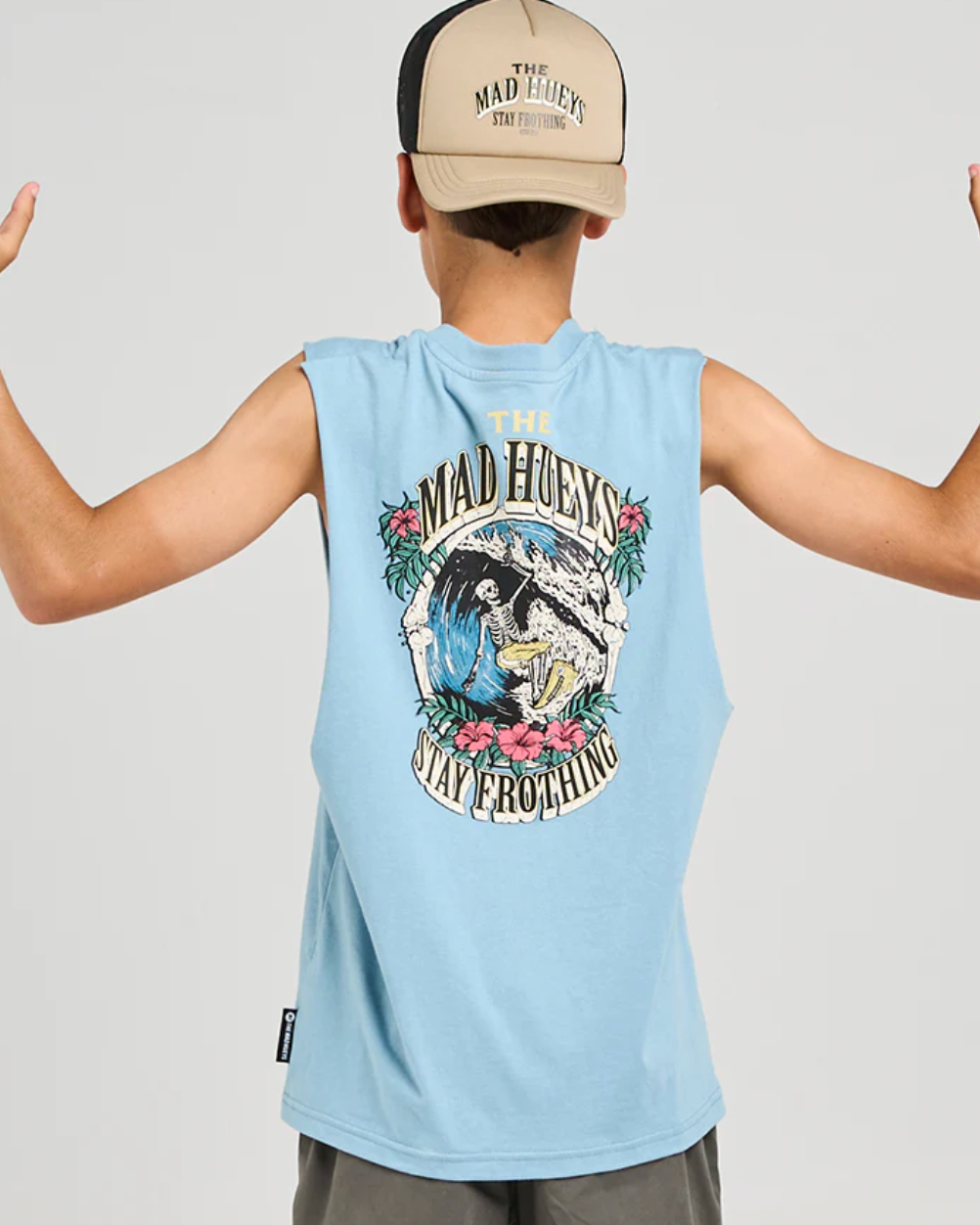 The Mad Hueys Stay Frothing - Steel Blue