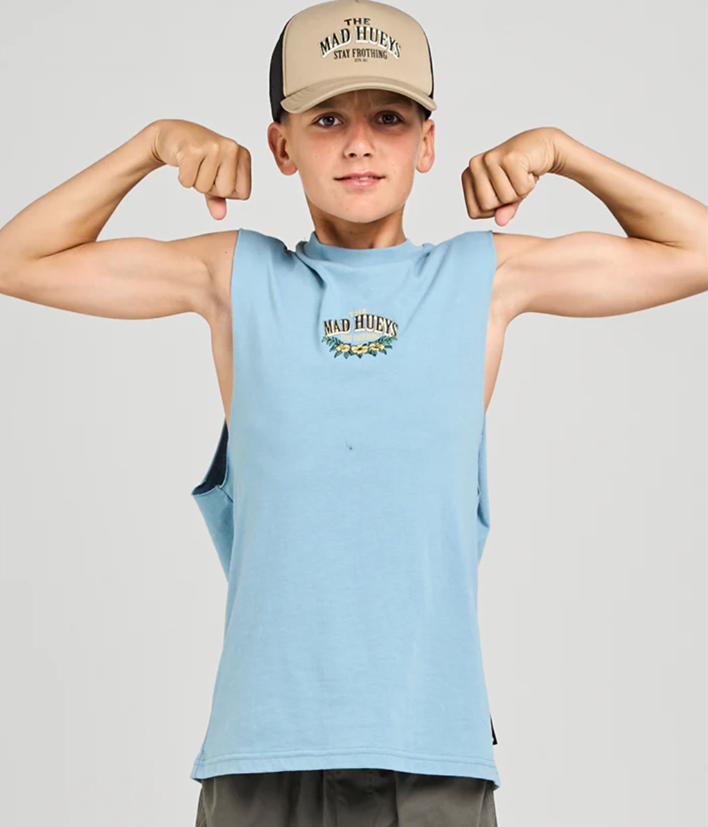 The Mad Hueys Stay Frothing - Steel Blue (view 2)