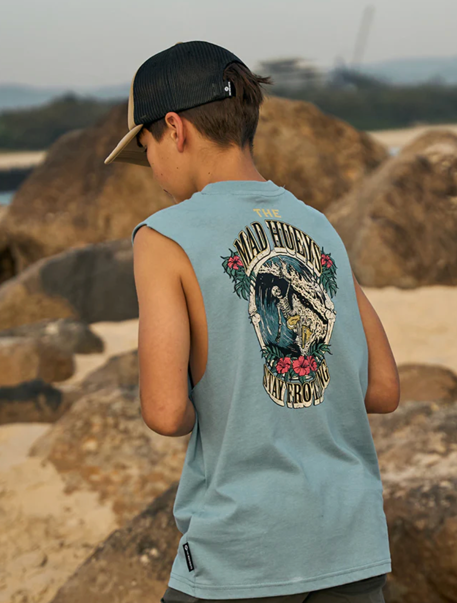 The Mad Hueys Stay Frothing - Steel Blue (view 3)