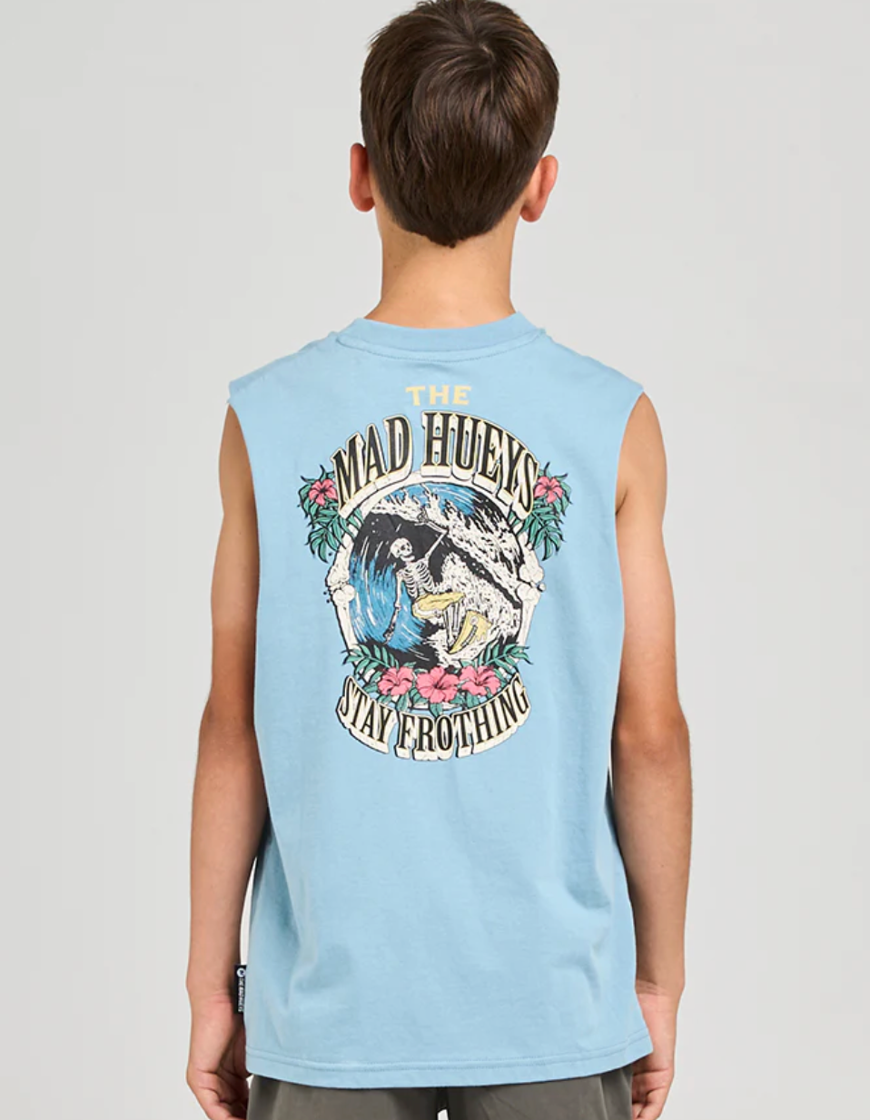The Mad Hueys Stay Frothing - Steel Blue (view 4)