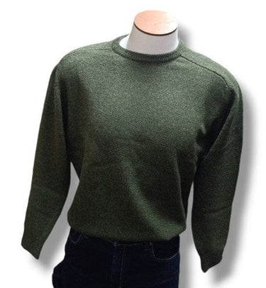 Lambswool/Nylon Crew Neck Knit
