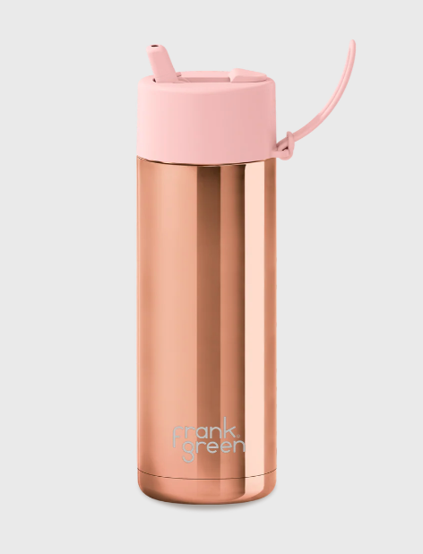 Frank Green 20oz Stainless Steel Ceramic Reusable Bottle Flip Lid - Rose Gold