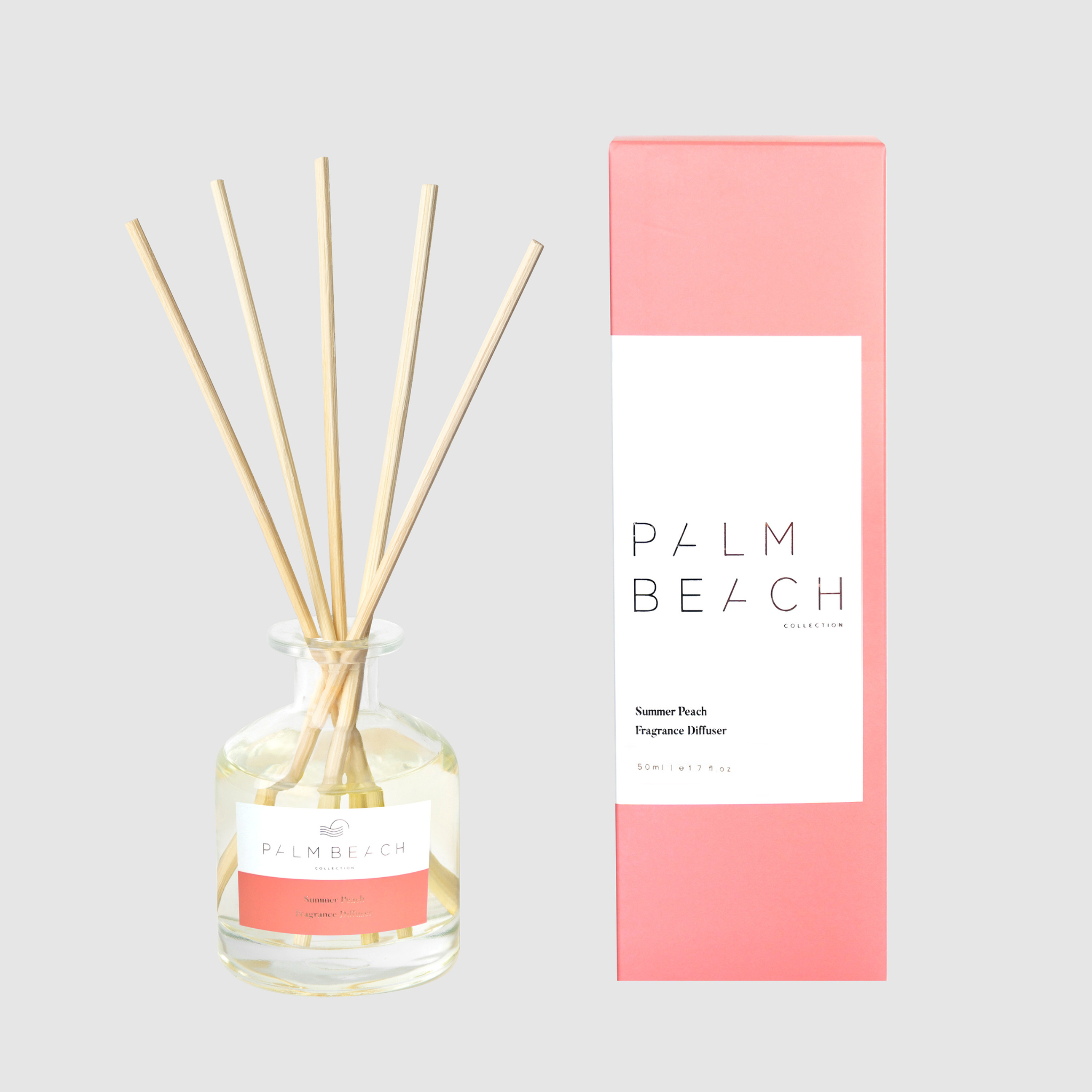 Palm Beach Collection Mini Reed Diffuser 50ml - Summer Peach