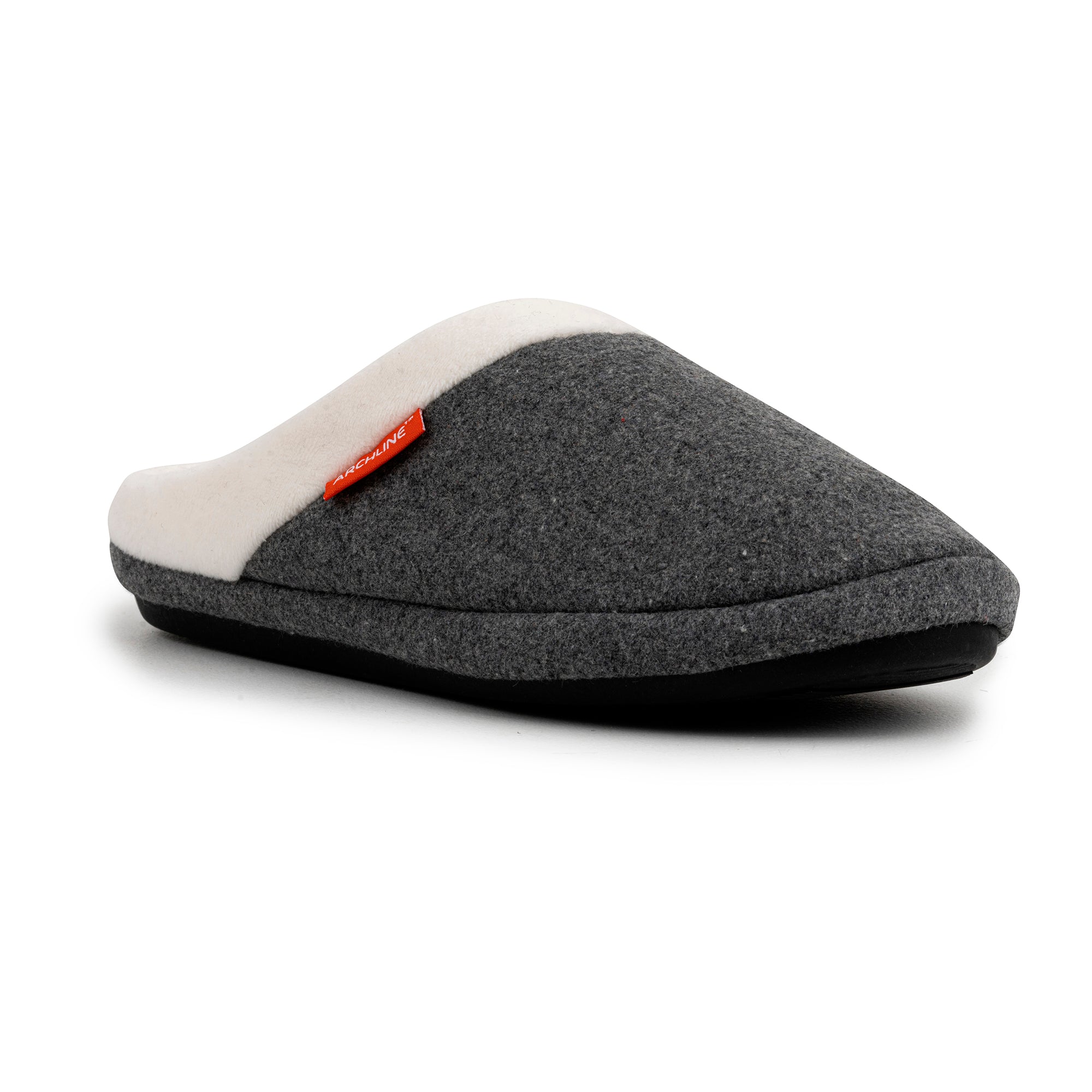 Axign Open Slipper Grey Marle - detail view