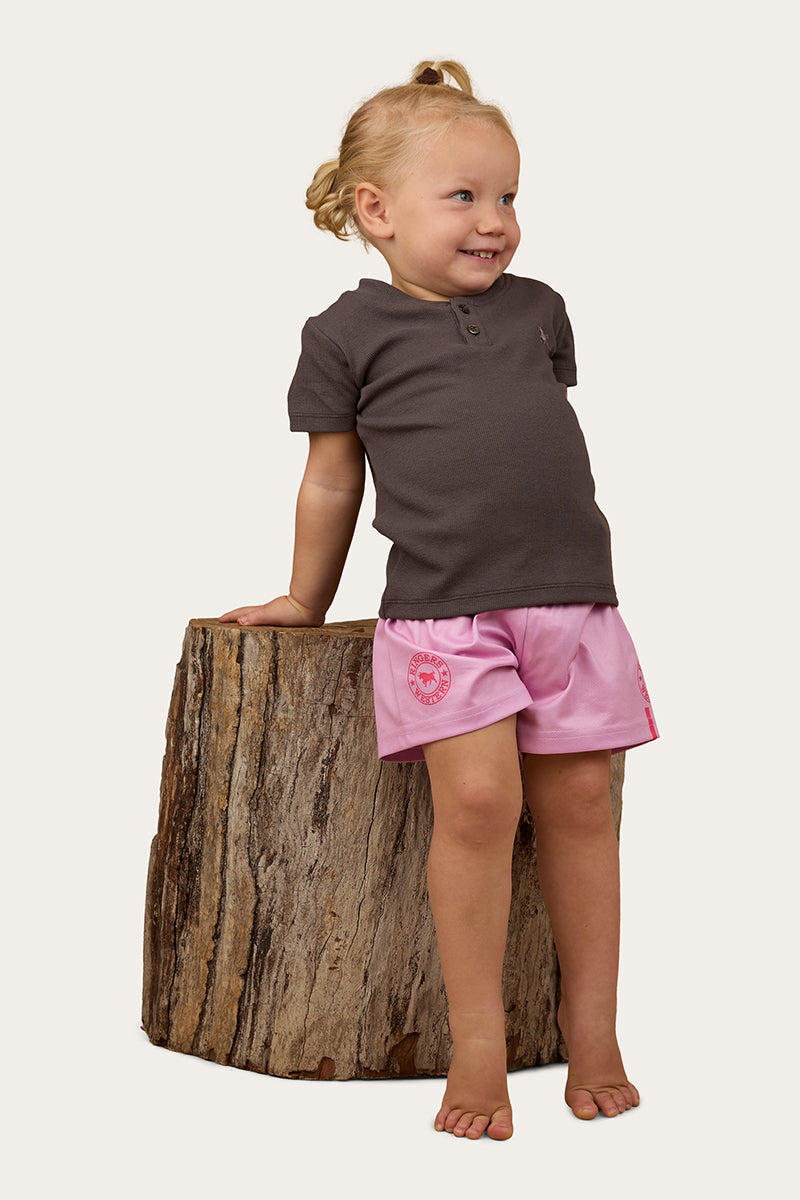 Ringers Western Ringers Babies Footy Short - Pastel Pink / Candy (view 4)