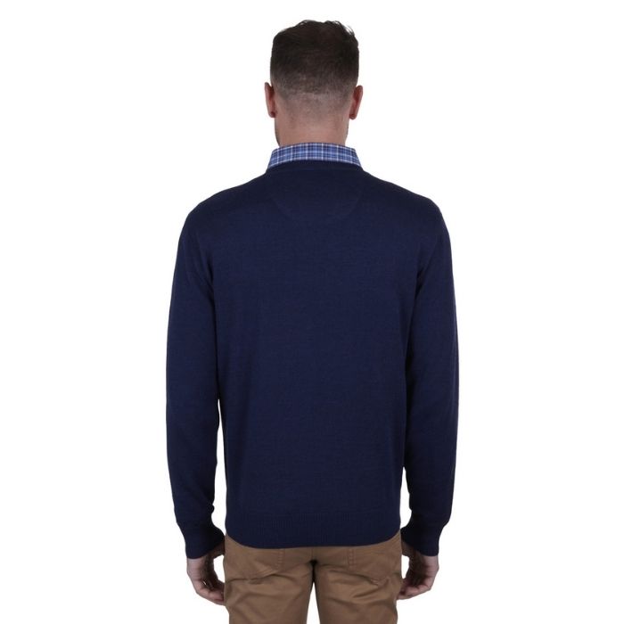 Thomas Cook Lachlan Jumper - Royal Marle (view 2)