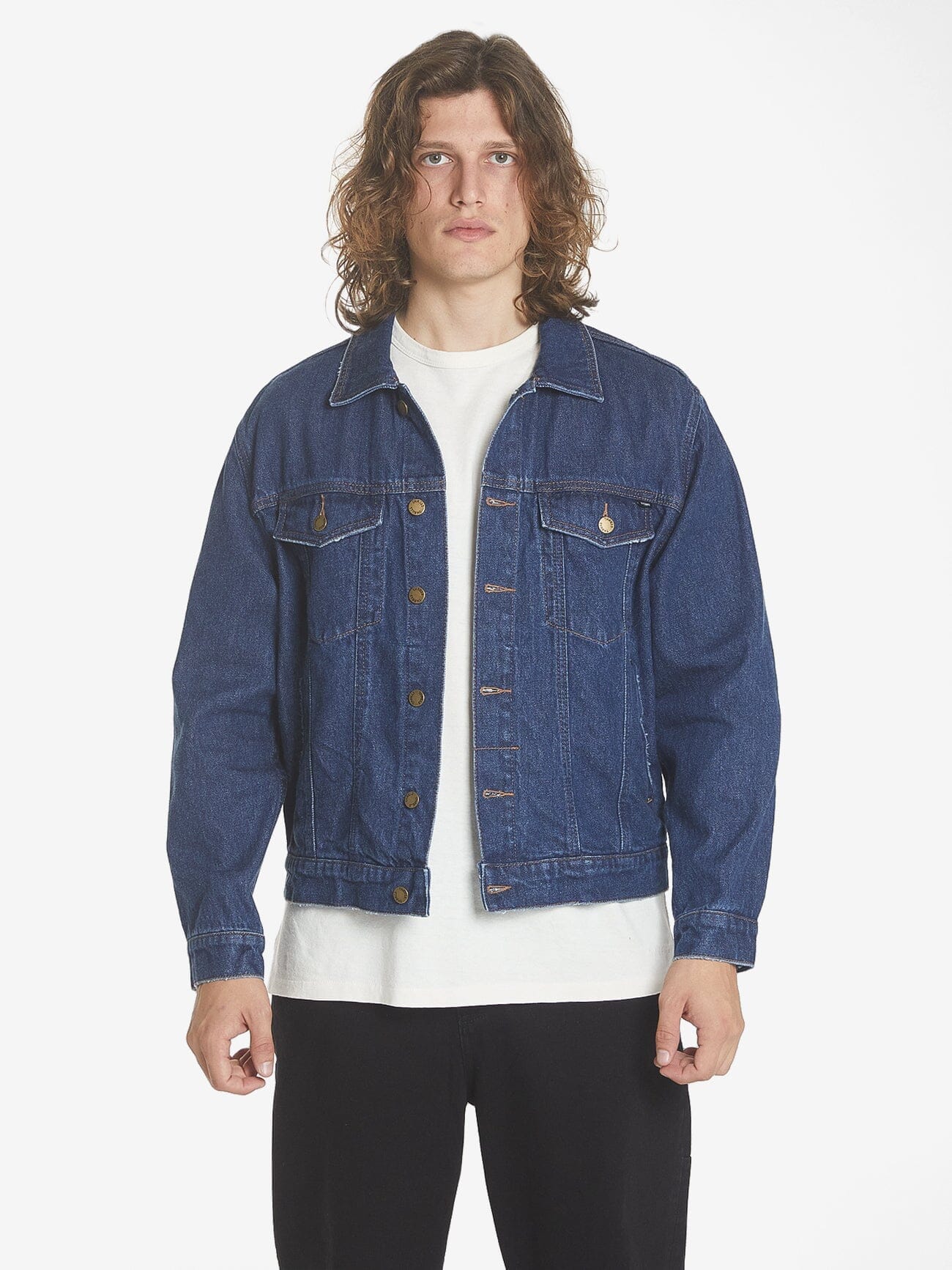 Oversized Wanderer Denim Jacket - Double Indigo Rinse