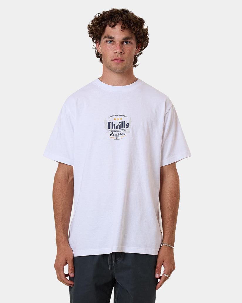Thrills OG Strength Merch Fit Tee - White