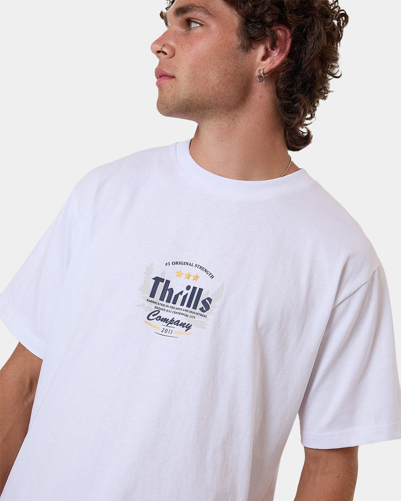 Thrills OG Strength Merch Fit Tee - White (view 4)
