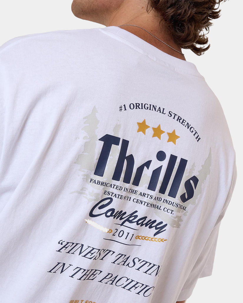 Thrills OG Strength Merch Fit Tee - White (view 3)