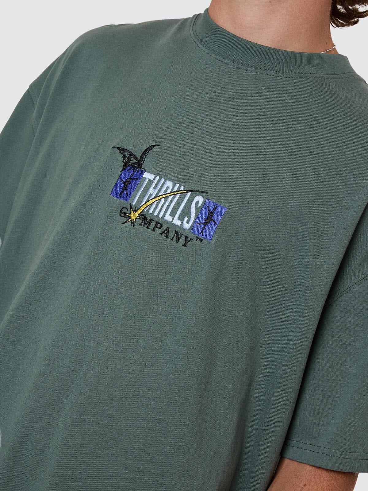 Thrills Serenity Affinity Box Fit Oversize Tee - Sea Pine (view 2)