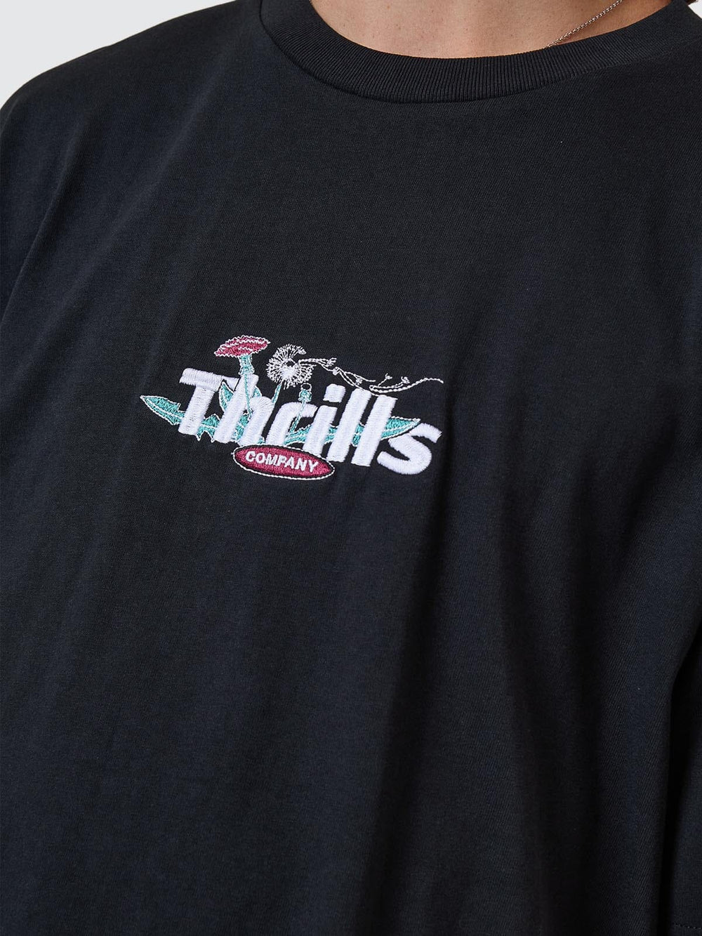 Thrills Make A Wish Oversize Fit Tee - Faded Black (view 2)