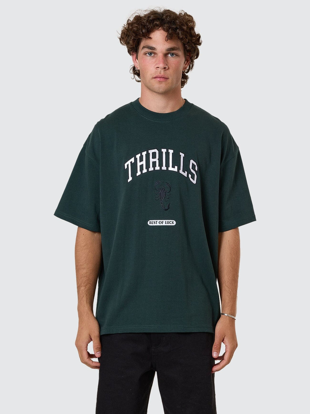 Thrills Los Stingers Box Fit Oversize Tee - Vista Green