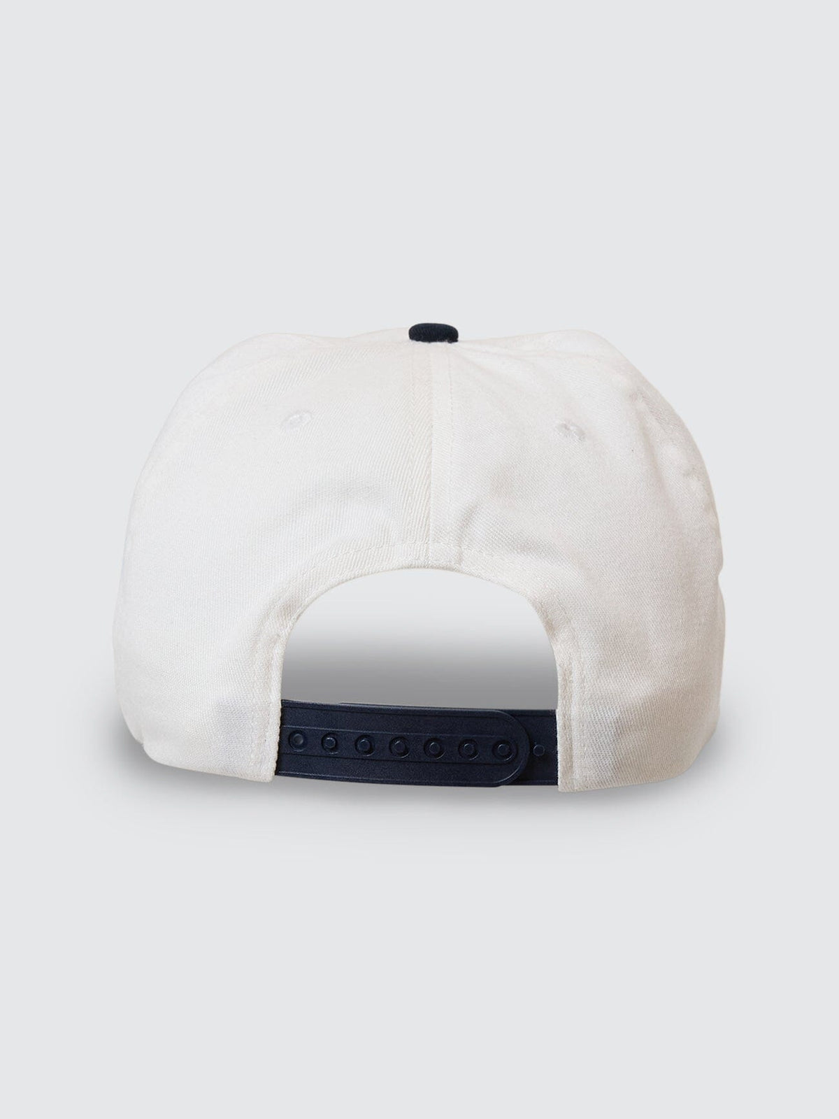 Thrills Penant 5 Panel Cap - Heritage White - Classic Blue (view 3)