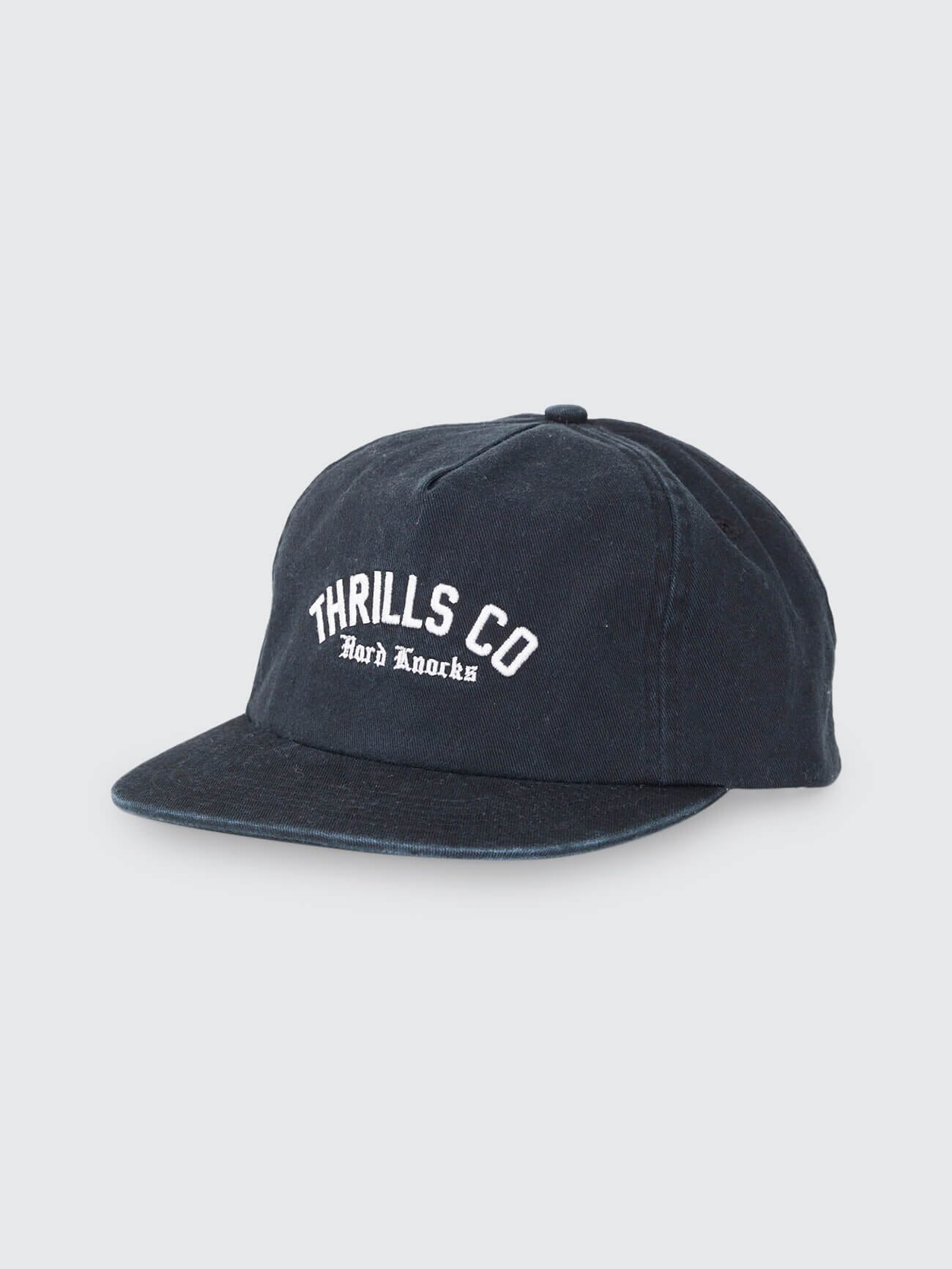 Thrills Hard Knocks College 5 Panel Cap Black side