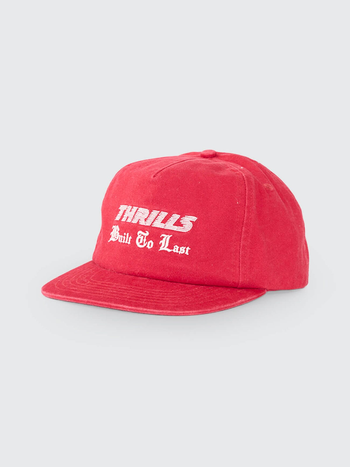 Thrills Built To Win 5 Panel Cap Racing Red side