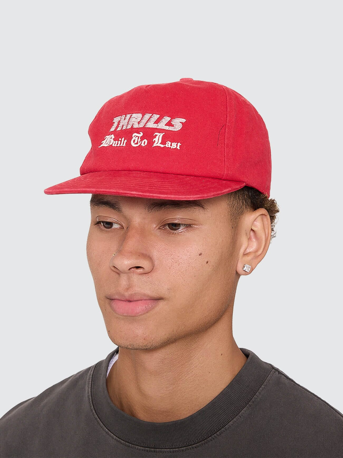 Thrills Built To Win 5 Panel Cap Racing Red