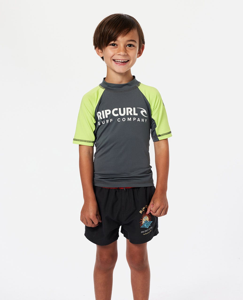 Rip Curl Shock UPF SS - Boys - Lime
