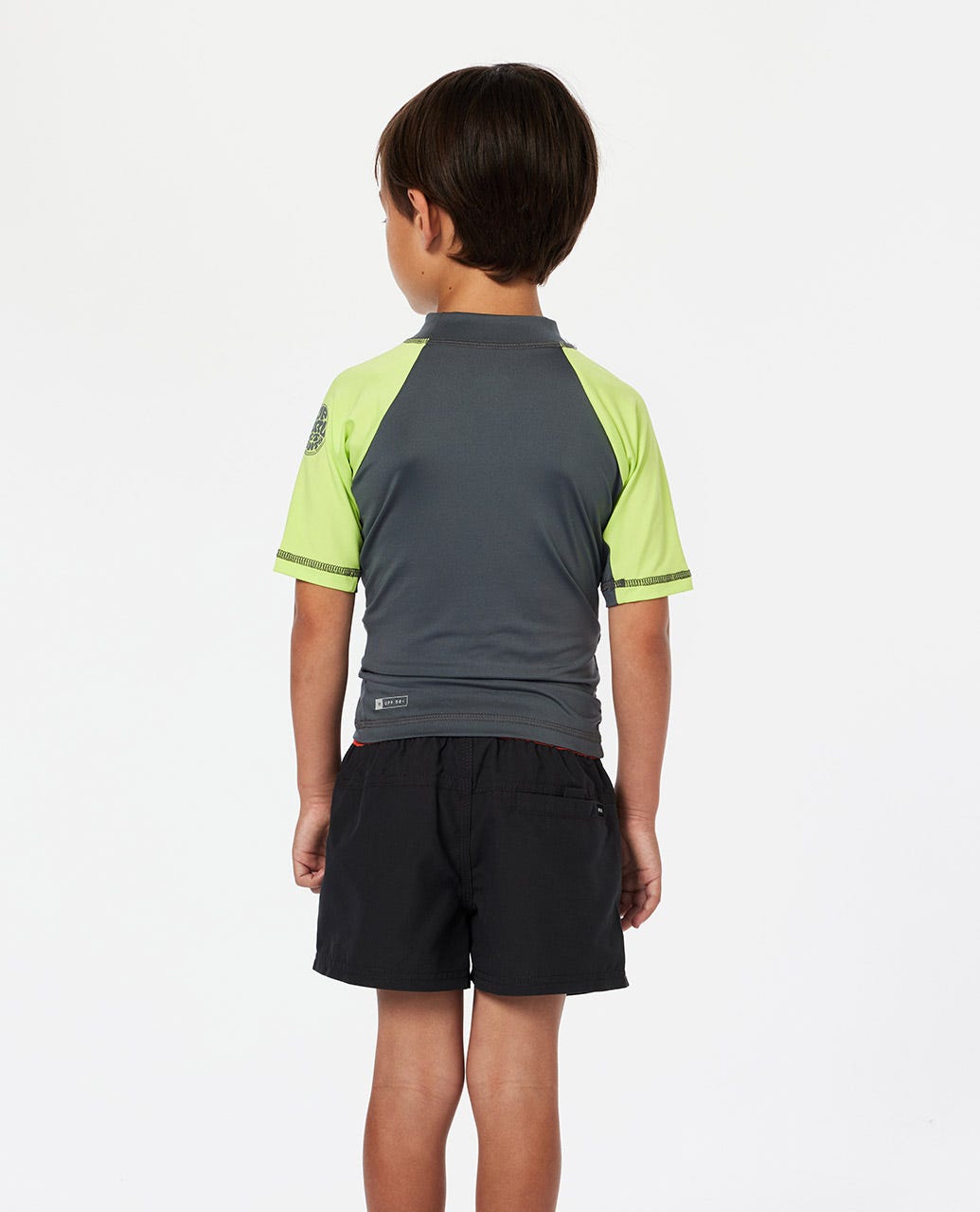 Rip Curl Shock UPF SS - Boys - Lime (view 2)