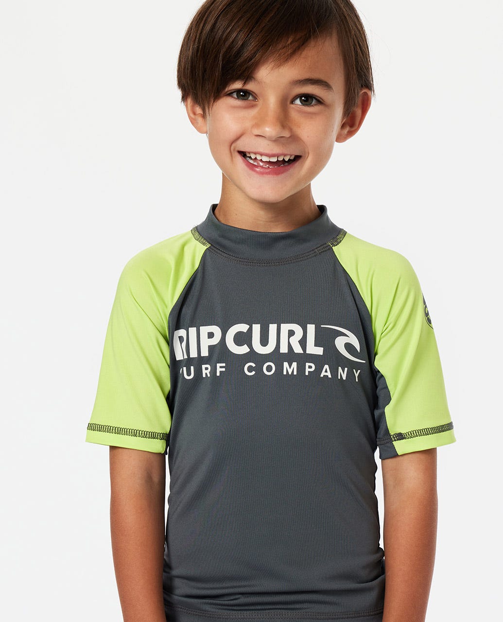 Rip Curl Shock UPF SS - Boys - Lime (view 4)