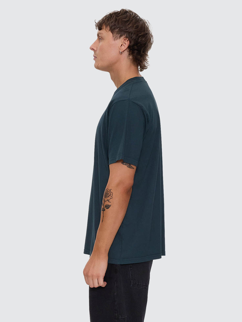 Thrills Track Record Merch Fit Tee - Jasper Green (view 4)