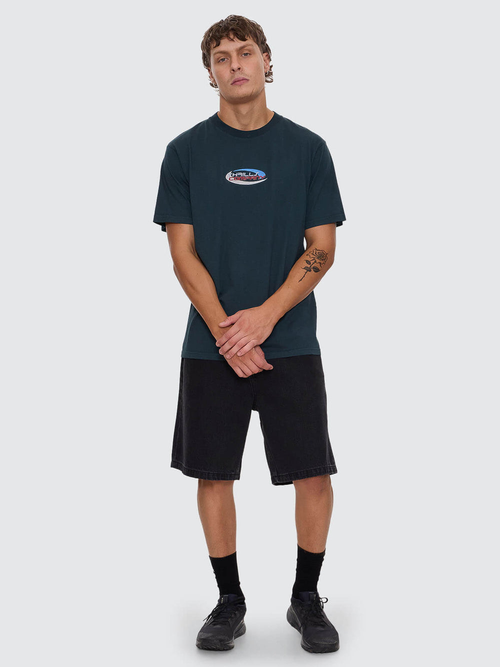 Thrills Track Record Merch Fit Tee - Jasper Green (view 3)