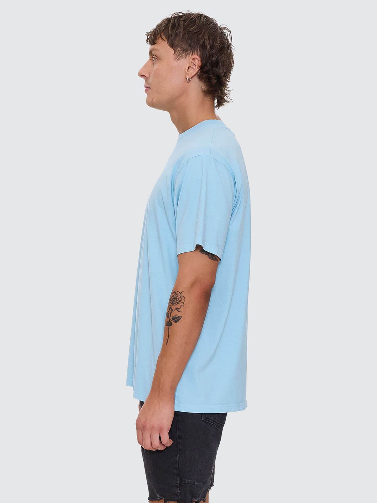 Thrills A Haven For The Restless Merch Fit Tee - Dalis Blue (view 5)