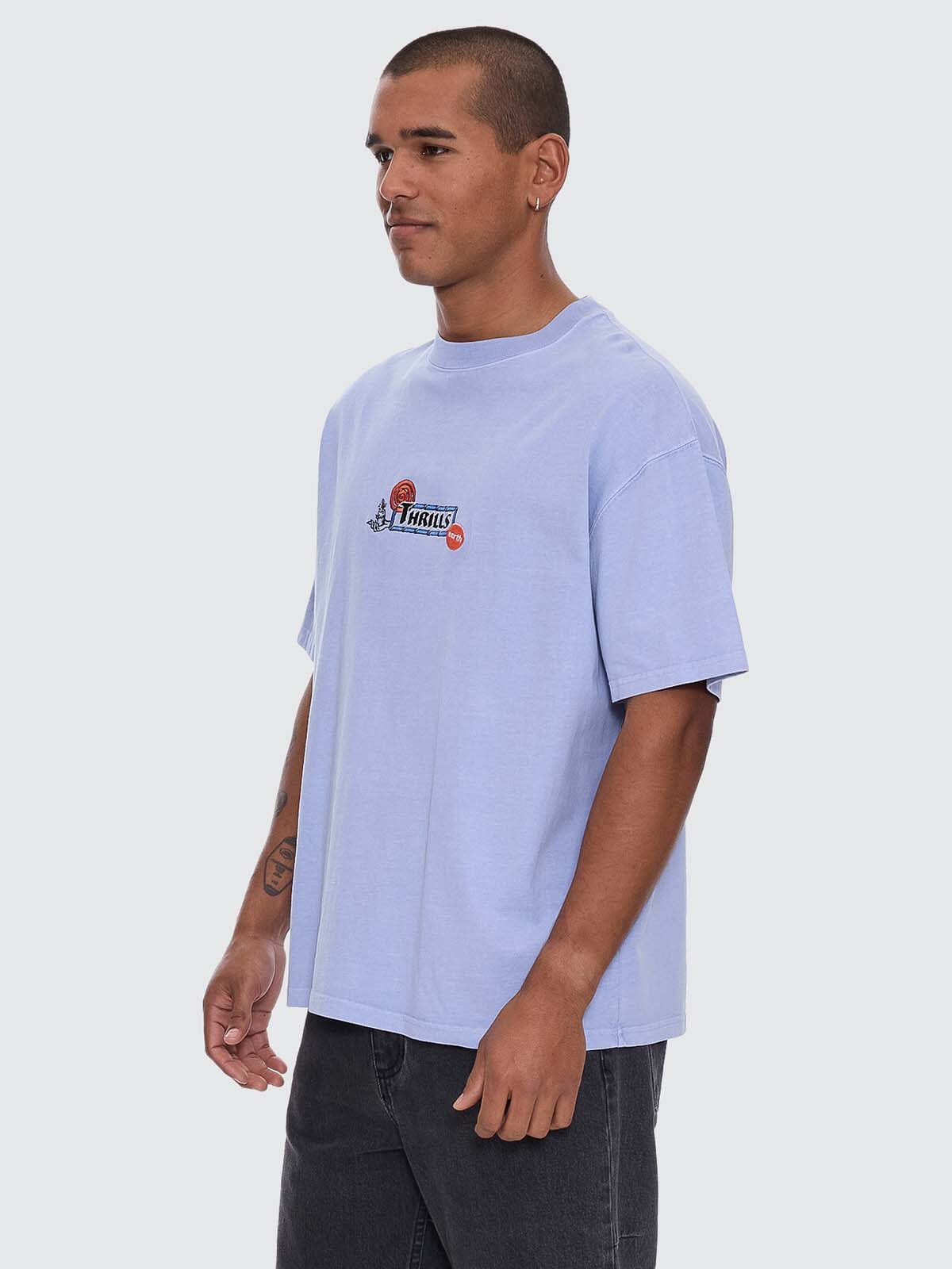 Thrills The Ritual Mystery Box Fit Oversize Tee - Cornflower Blue (view 4)