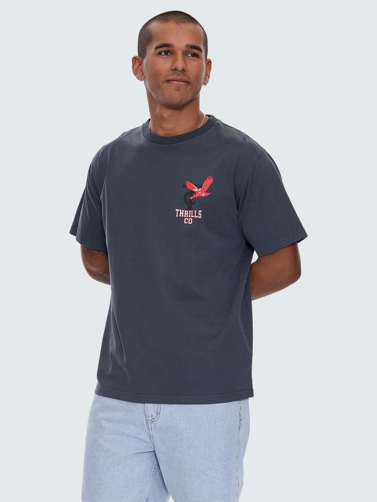 Thrills Wonder World Merch Fit Tee - Ebony (view 4)