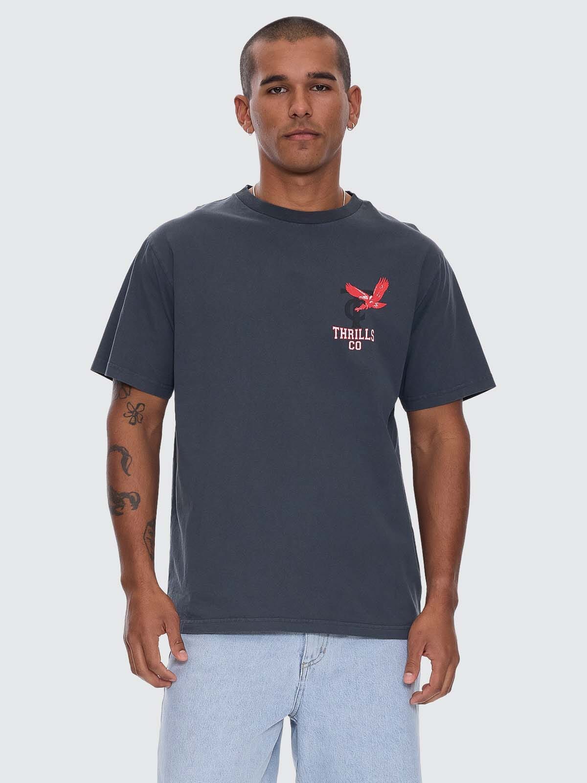 Thrills Wonder World Merch Fit Tee - Ebony