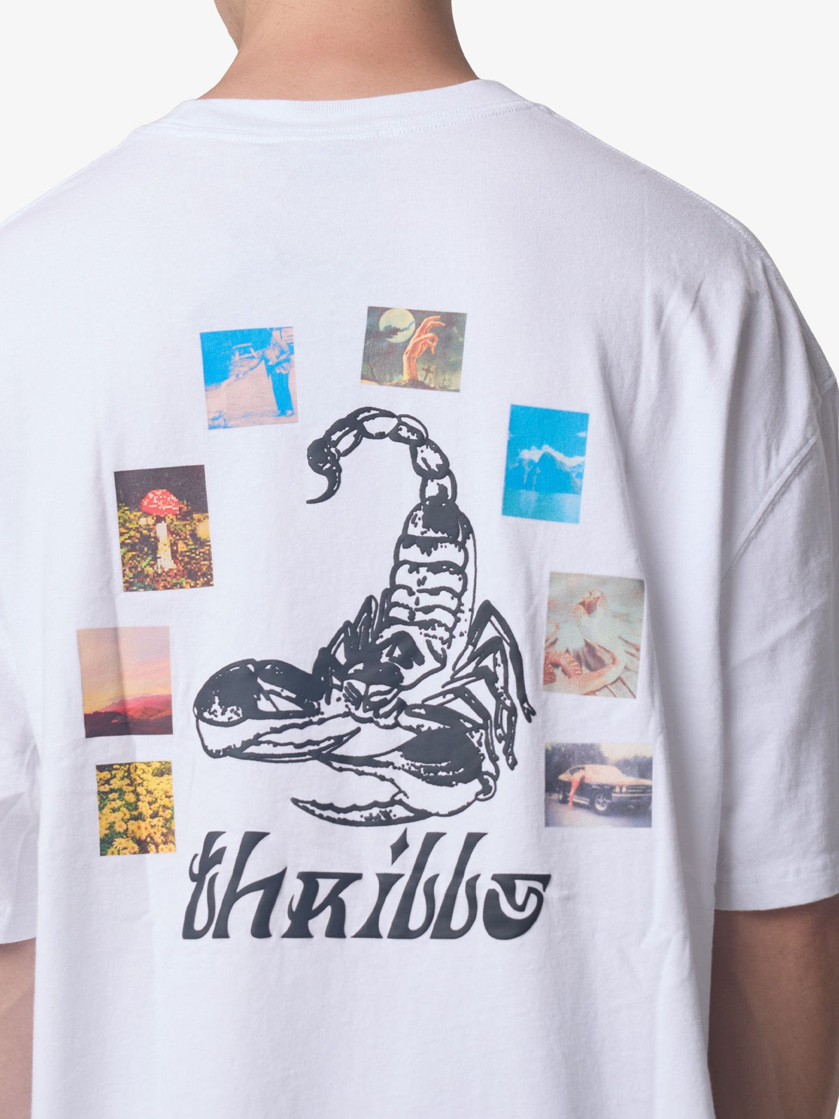 Thrills Chaotic State Box Fit Oversize Tee - White (view 4)