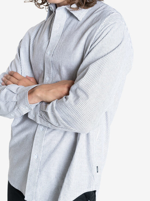 Occasions Long Sleeve Shirt - Chestnut Stripe