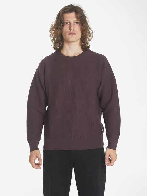 Thrills Republic Crew Knit - Deep Plum