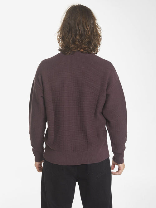 Thrills Republic Crew Knit - Deep Plum (view 2)